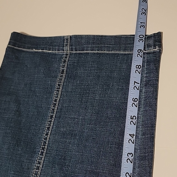 NWT Lane Bryant Chambray Belted Straight Leg Ankle Jeans Denim Pants Blue 26 - Picture 12 of 12
